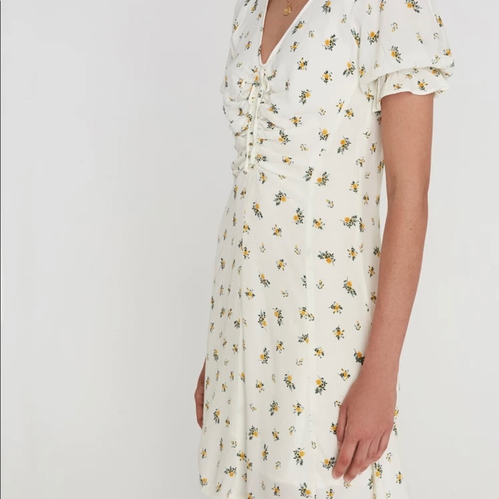 Faithfull Palma White floral dress New with tag
